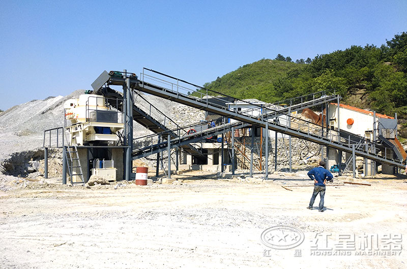 大理石边角料加工沙子用什么机器？多少钱？现场视频