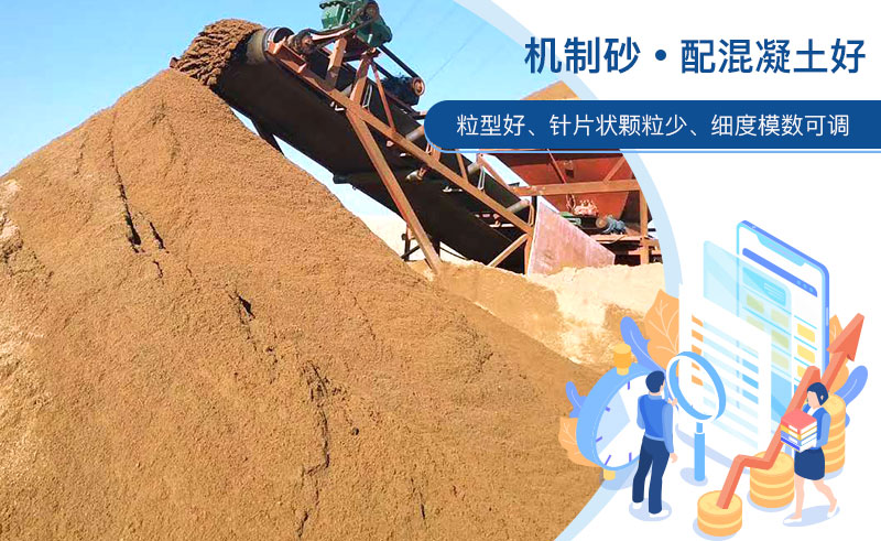 机制砂和河沙哪个配混凝土好？成套制砂设备多少钱？