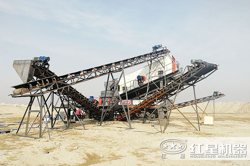 钢筋混凝土破碎用什么机器？建筑垃圾移动破碎站刚刚好